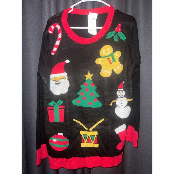 Ugly Christmas Sweater Xmas Size Large - Picture 1 of 3